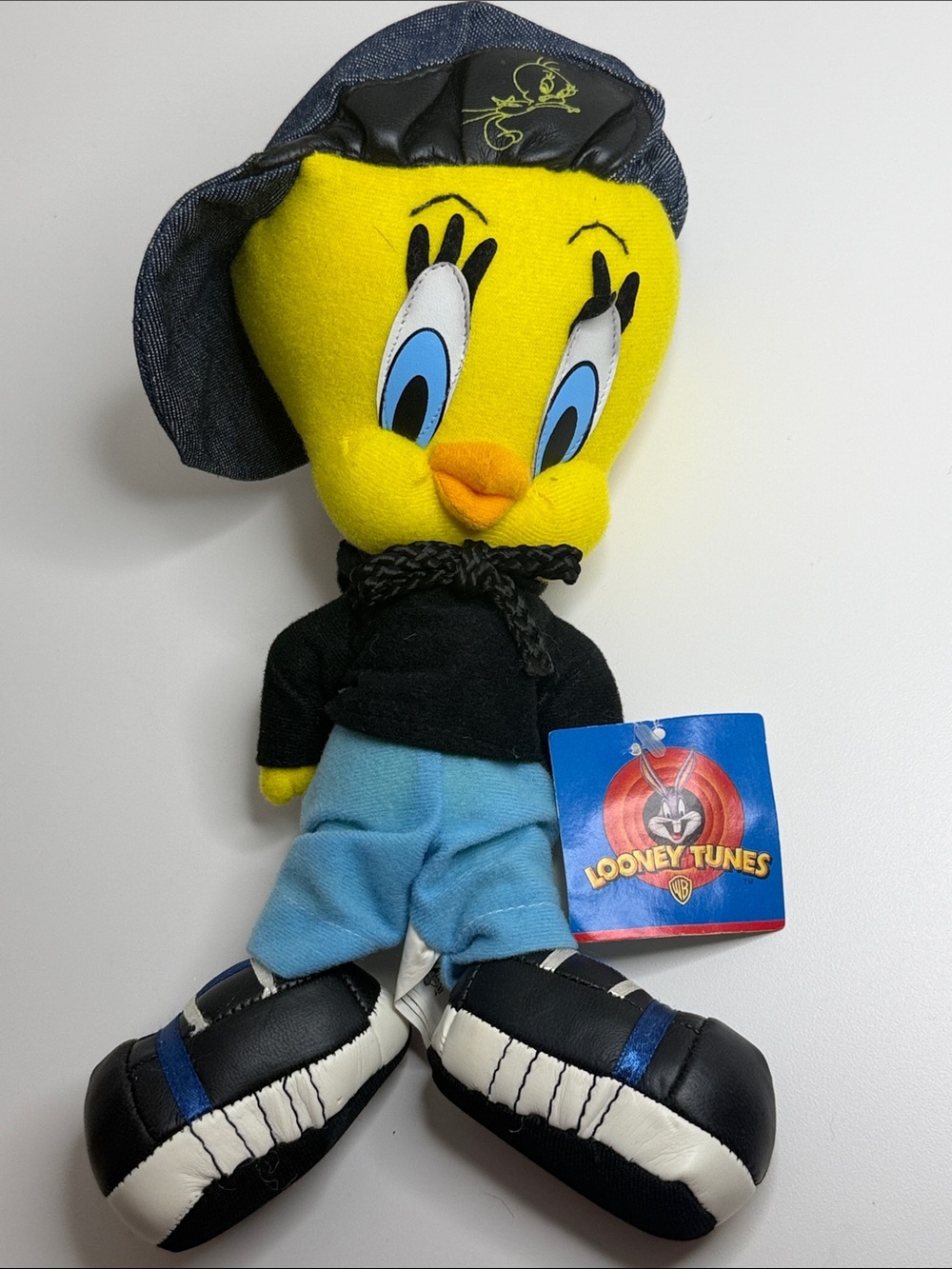 Y2K Tweety Bird Plush: 18" Looney Tunes Hip Hop Rebel (NEW w/ Tags)